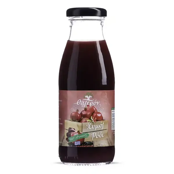 Θαλερόν 100% Φυσικός Χυμός Ρόδι 250ml.
