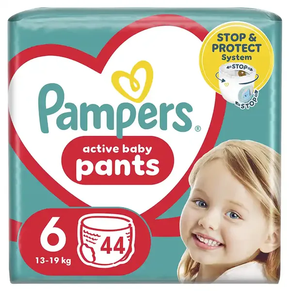 Pampers Pants Πάνες Βρακάκι No6 (13-19kg.) Jumbo Pack 44τεμ.
