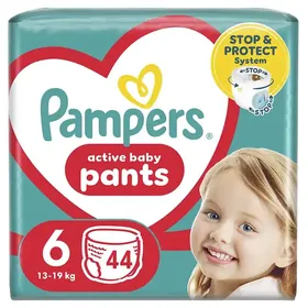 Pampers Pants Πάνες Βρακάκι No6 (13-19kg.) Jumbo Pack 44τεμ.