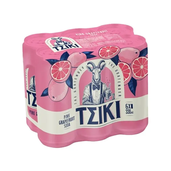 ΤΣΙΚΙ pink grapefruit σόδα 6x330ml
