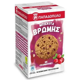 Μπισκότα Βρώμης Cranberries