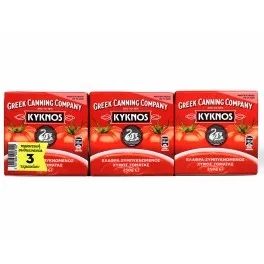 Κύκνος Χυμός Τομάτας Συμπύκνωσης 7% 3x250gr