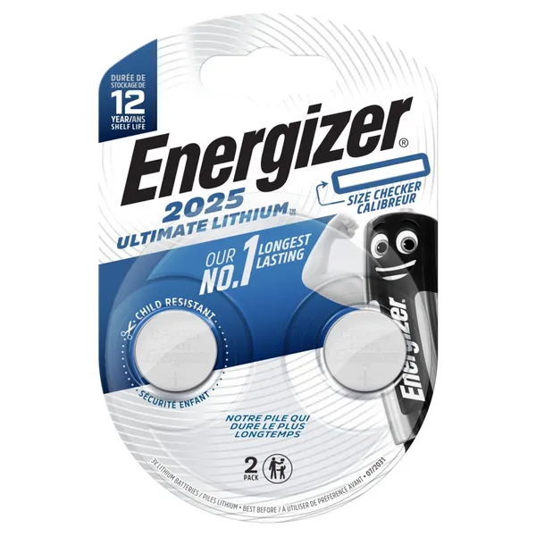 ENERGIZER Mπαταρίες Λιθίου CR2025 2 Τεμάχια