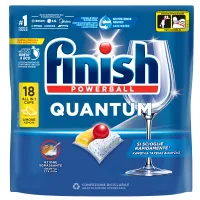 FINISH Κάψουλες Πλυντηρίου πιάτων Quantum All in 1 Λεμόνι 18 καψ.