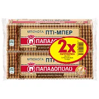 Παπαδοπούλου Πτι Μπερ Ολικής 2x225gr