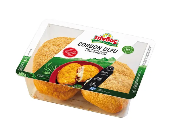 ΠΙΝΔΟΣ cordon bleu από φιλέτο στήθος κοτόπουλου 370γρ.