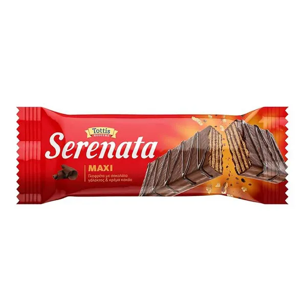 Serenata Γκοφρέτα Maxi Με Σοκολάτα Γάλακτος 50γρ.