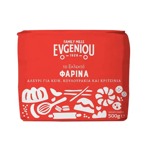 Κυλινδρόμυλοι Χαλκιδικής Το Εκλεκτό Φαρίνα Για Κέικ 500γρ.