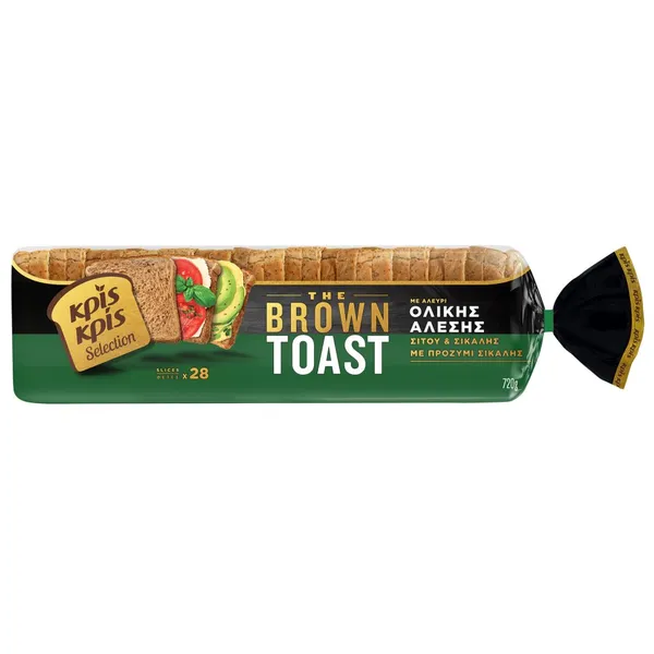 ΚΡΙΣ ΚΡΙΣ Ψωμί Τοστ The Brown Toast 720g