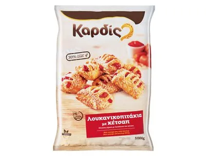 Λουκανικοπιτάκια με κέτσαπ