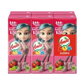 Amita Fun Κόκκινη 6x250ml.