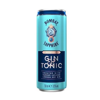 BOMBAY Αλκοολούχο Ποτό Sapphire Gin & Tonic 250ml