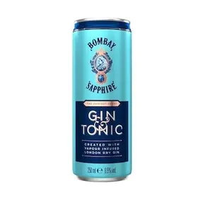 BOMBAY Αλκοολούχο Ποτό Sapphire Gin & Tonic 250ml
