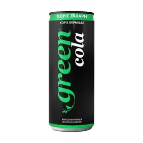 GREEN cola χωρίς ζάχαρη 330ml 6τεμ