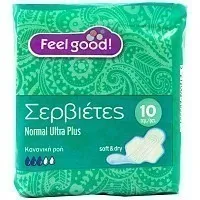 Feel Good! Σερβιέτες Ultra Plus Normal 10 τεμ