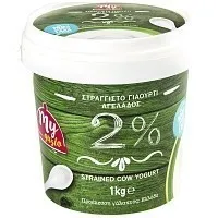 My Gusto Γιαούρτι Στραγγιστό 2% Λιπαρά 1kg
