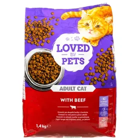 LOVED BY PETS Γατοτροφή Βοδινό 1.4kg