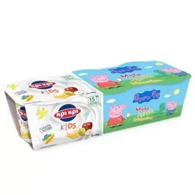 ΚΡΙ ΚΡΙ ΚIDS Επιδόρπιο Γιαουρτιού PEPPA PIG Μήλο-Αχλάδι-Μπανάνα 3x140γρ