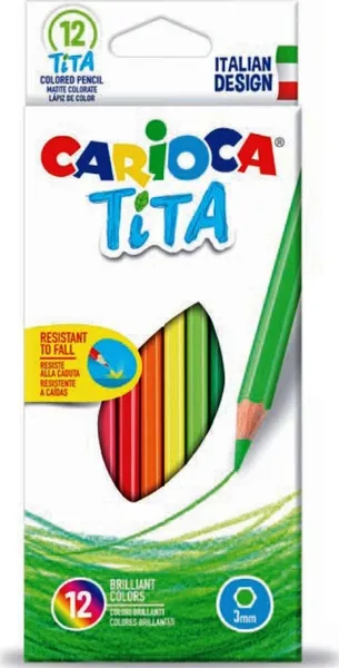 Carioca Tita ξυλομπογιές 12 χρωμάτων
