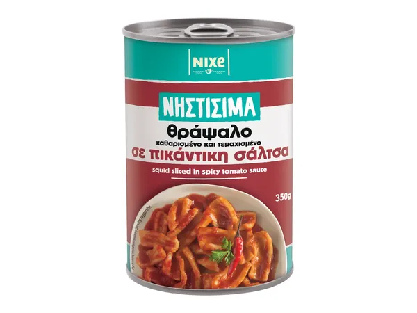 Νηστίσιμα Θράψαλο καθαρισμένο και τεμαχισμένο σε πικάντικη σάλτσα