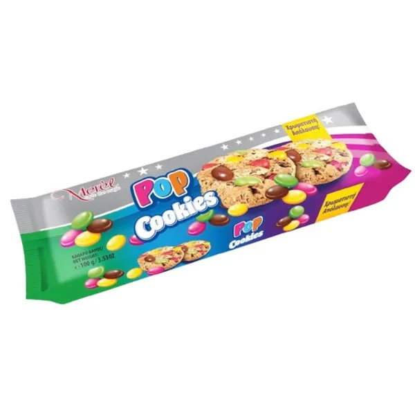 POP cookies μπισκότα με κουφετάκια 100γρ.