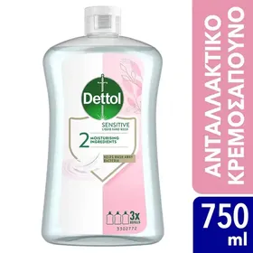 DETTOL κρεμοσάπουνα ανταλλακτικά sensitive 750ml