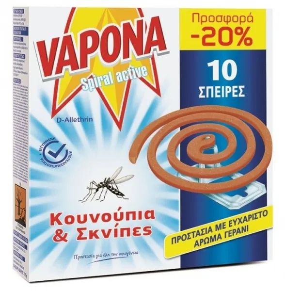 Εντομοαπωθητικές Σπείρες 10ΤΜΧ