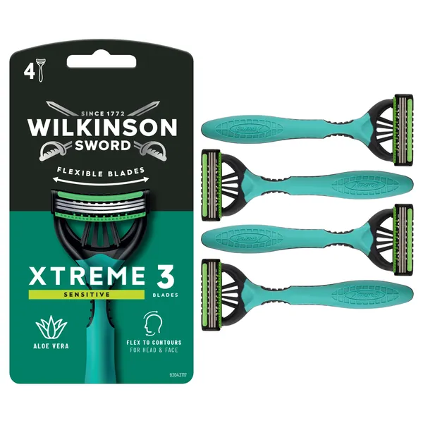 Ανδρικά ξυραφάκια μίας χρήσης Wilkinson Xtreme3 Sensitive, 3...