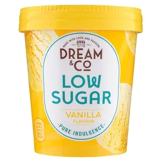 DREAM & CO Παγωτό Βανίλια Λιγότερη Ζάχαρη 250g