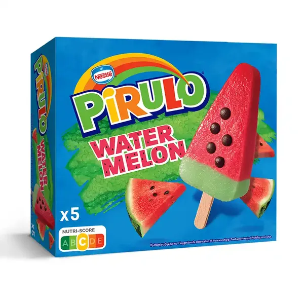 Pirulo Παγωτό Καρπούζι Χωρίς Γλουτένη 5x67γρ./5x73ml.