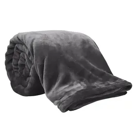 Artisti Italiani Κουβέρτα Fleece Με Κέντημα Γκρι 150x200cm. 1 τεμ.