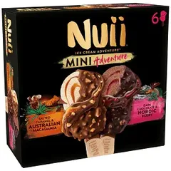 Nuii Παγωτό Mini Salted Caramel & Nordic Berry 6x55ml 253gr