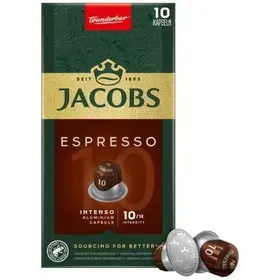 Jacobs Espresso Intenso Κάψουλες Καφέ συμβατές με μηχανές Nespresso* 10τεμ