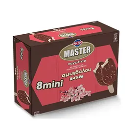 Master Παγωτό Ξυλάκι 1lt Αμυγδάλου Mini 8x35gr. / 8x45ml.