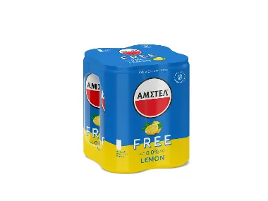 AMSTEL Free Λεμόνι 4 x 330 ml