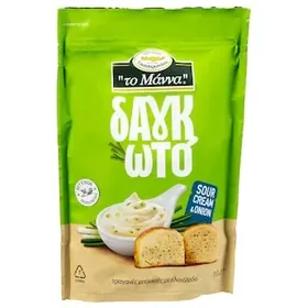 ΜΑΝΝΑ Παξιμάδι Δαγκωτό Sour Cream & Onion 110g