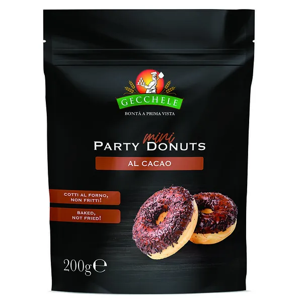 mini donuts party cacao ή φράουλα 200γρ.