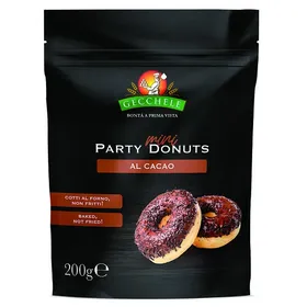 mini donuts party cacao ή φράουλα 200γρ.