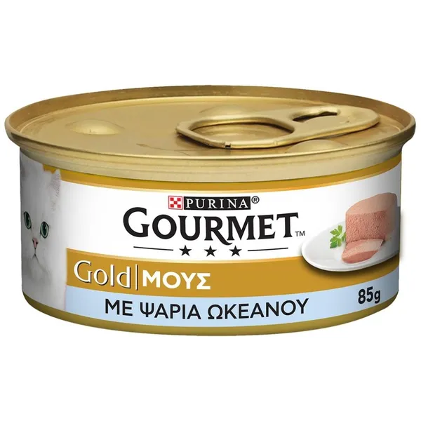 Gold Μους Ψάρια Ωκεανού ή κυνήγι κουνέλι πατέ 85γρ.