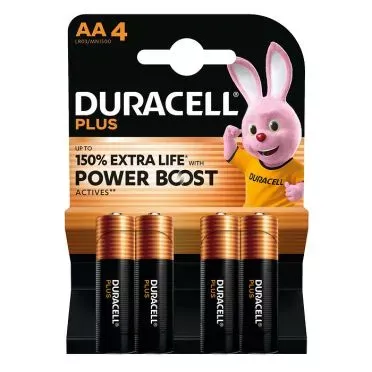 DURACELL PLUS POWER BOOST ALKALINE AA/4