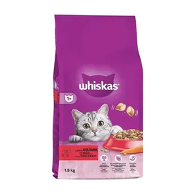 Whiskas Ξηρά Γατοτροφή Μοσχάρι 1,9kg.