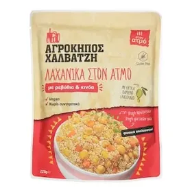ΑΓΡΟΚΗΠΟΣ ΧΑΛΒΑΤΖΗ Λαχανικά στον Ατμό με Ρεβύθια & Κινόα 220g