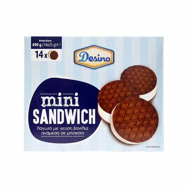 mini sandwich cookies παγωτό 80ml 4τεμ