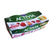 DANONE Activia Επιδόρπιο Γιαουρτιού 2% με Φράουλα 2x200g