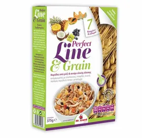 MrGrand Perfect Line & Grain Δημητριακά Με Νιφάδες Ρυζιού & Σιταριού Ολικής Άλεσης Fruits 375γρ.