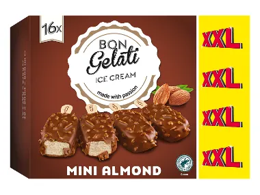 Παγωτό ξυλάκι Mini με αμύγδαλο XXL 16 τεμάχια x 36 g