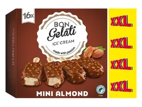 Παγωτό ξυλάκι Mini με αμύγδαλο XXL 16 τεμάχια x 36 g