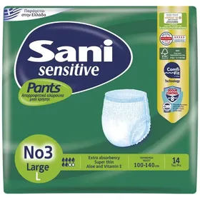 SANI sensitive pants 14τεμ No3 large