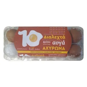 Αυγά 10άδα κρητικού αχυρώνα ΛΑΔΑΚΗΣ medium 53+