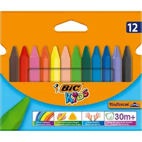 Κηρομπογιές BIC® KIDS Plastidecor® 12 τεμ.